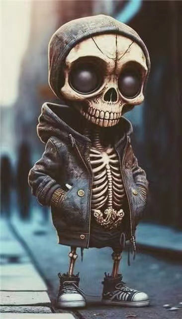 Halloween's Cool Skeleton Figurines - Resin Skeleton Doll Home Decor