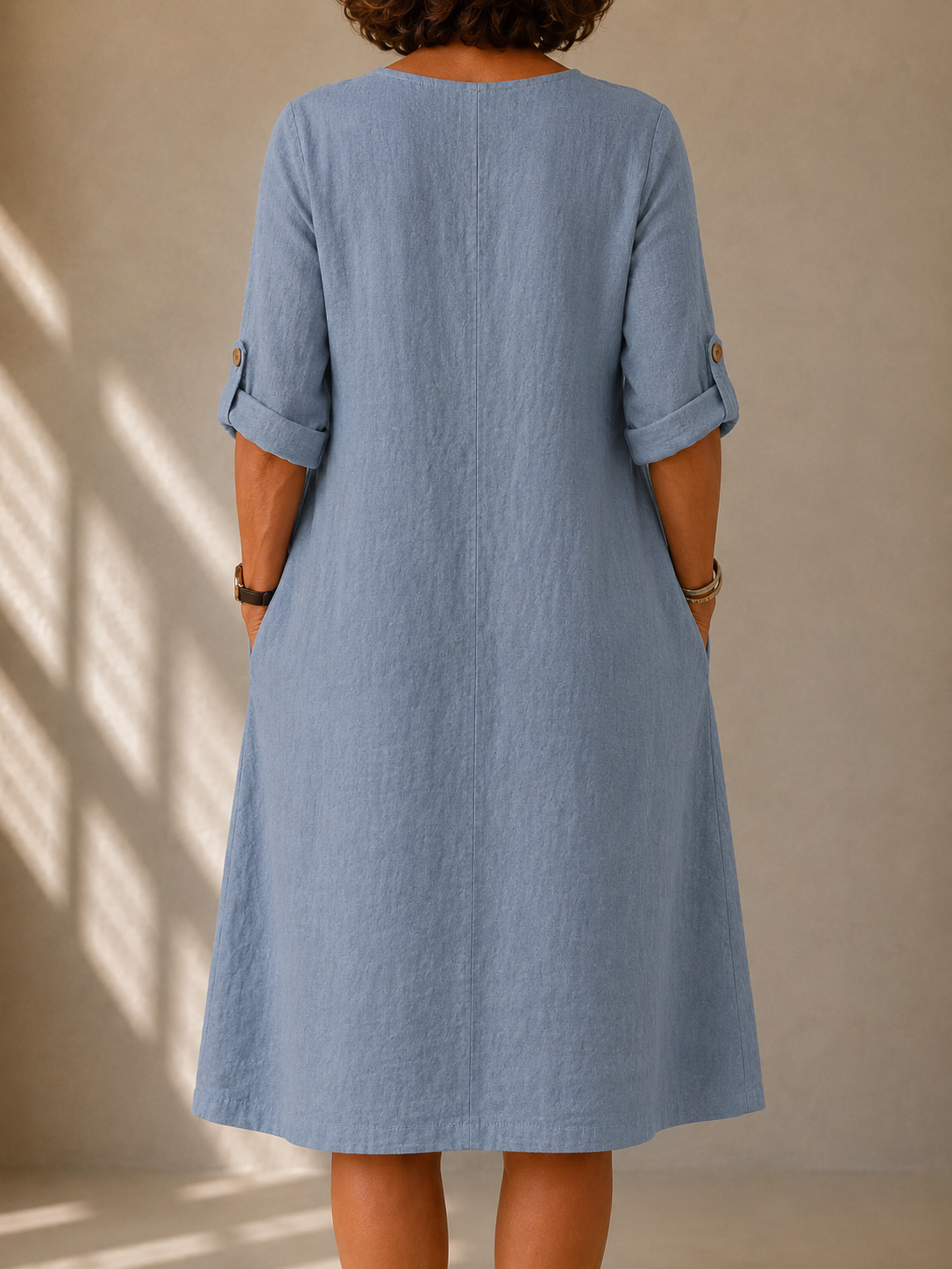 Elina | Soft Tunic-Neck Dress
