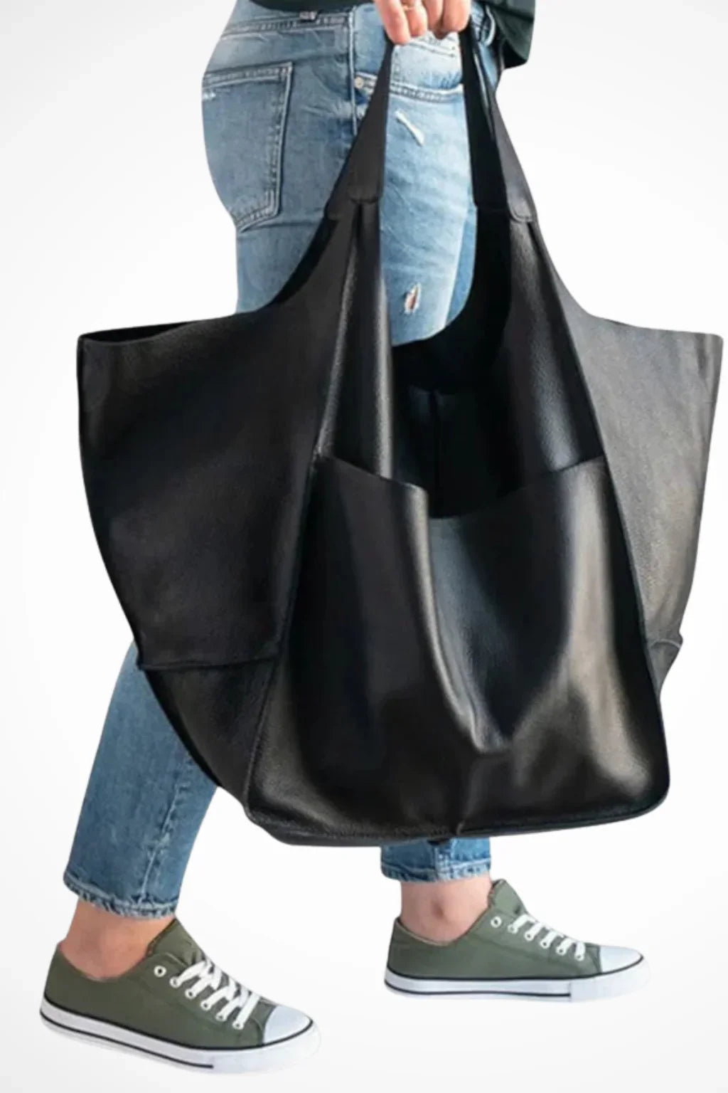 Abigail | Women's Leather Slouchy Tote Bag with Shoulder Straps