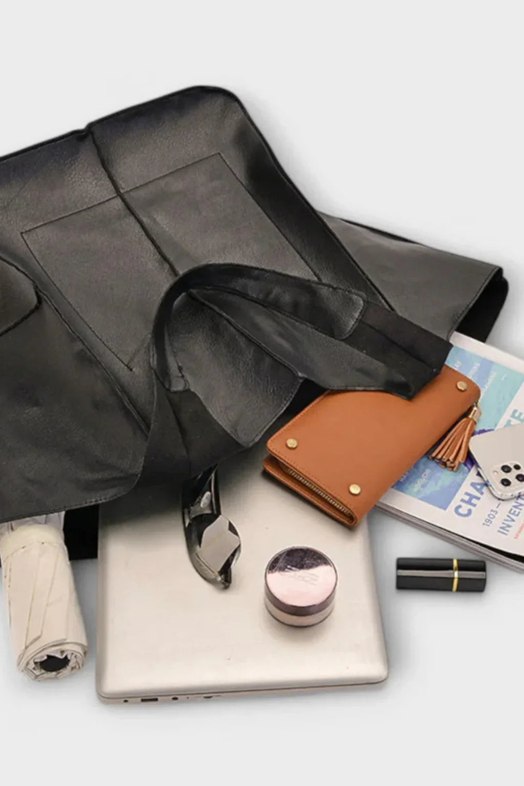 Abigail | Women's Leather Slouchy Tote Bag with Shoulder Straps