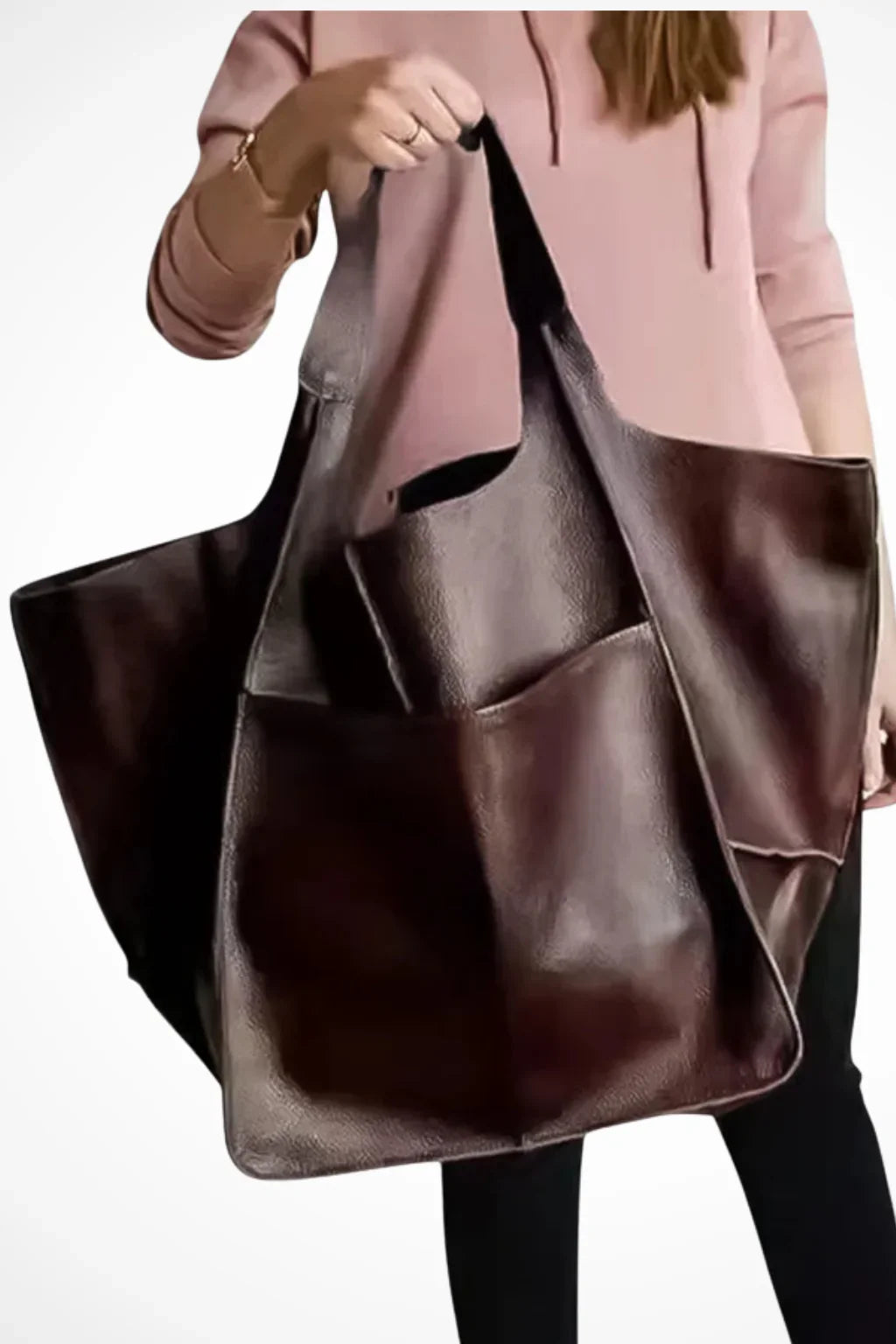 Abigail | Women's Leather Slouchy Tote Bag with Shoulder Straps