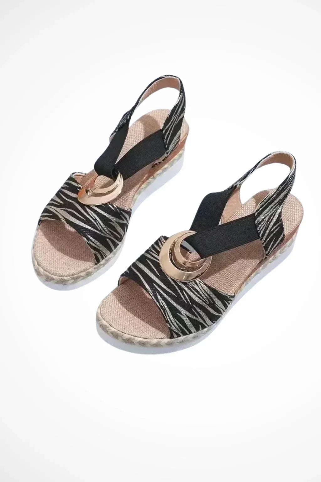Abigail | Women's Open Toe Wedge Platform Sandals with Ankle Strap