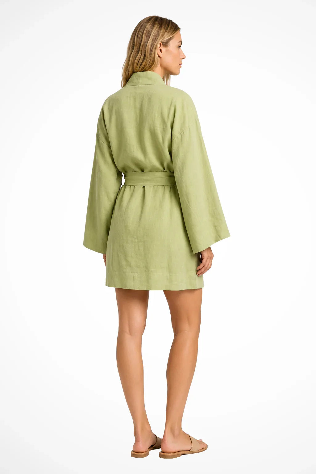 Abigail | Women's Wrap Summer Mini Dress with Kimono Sleeves