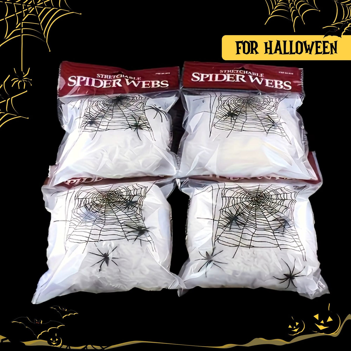 Halloween's Realistic Stretchable Spider Web Home Decoration