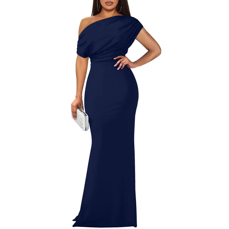 Eva's Boutique | Elegant Off-Shoulder Gown