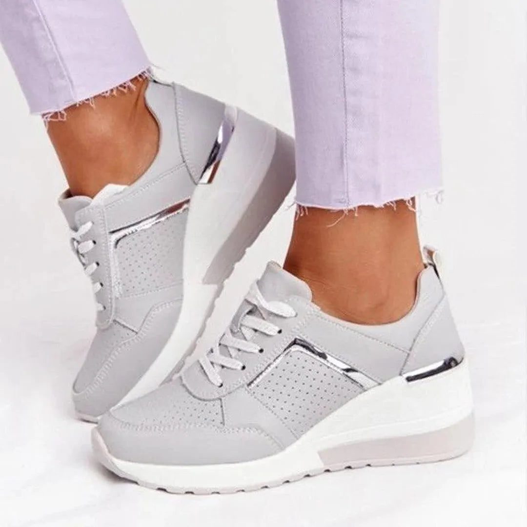 Alana | Lace-Up Perforated Sneakers for Women