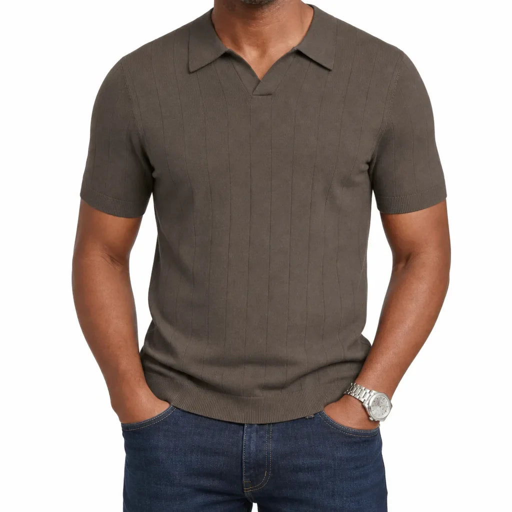Alaric | Men's Knit Polo Shirt