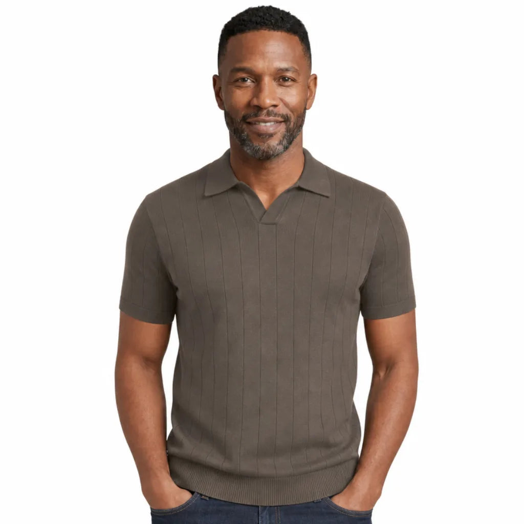 Alaric | Men's Knit Polo Shirt