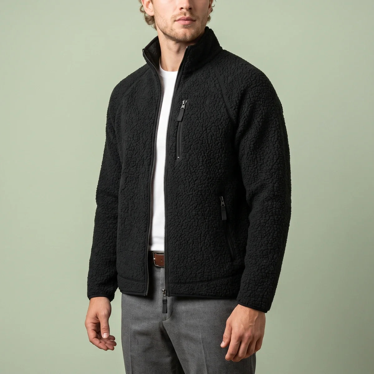 Alden Sherpa Fleece Zip Jacket