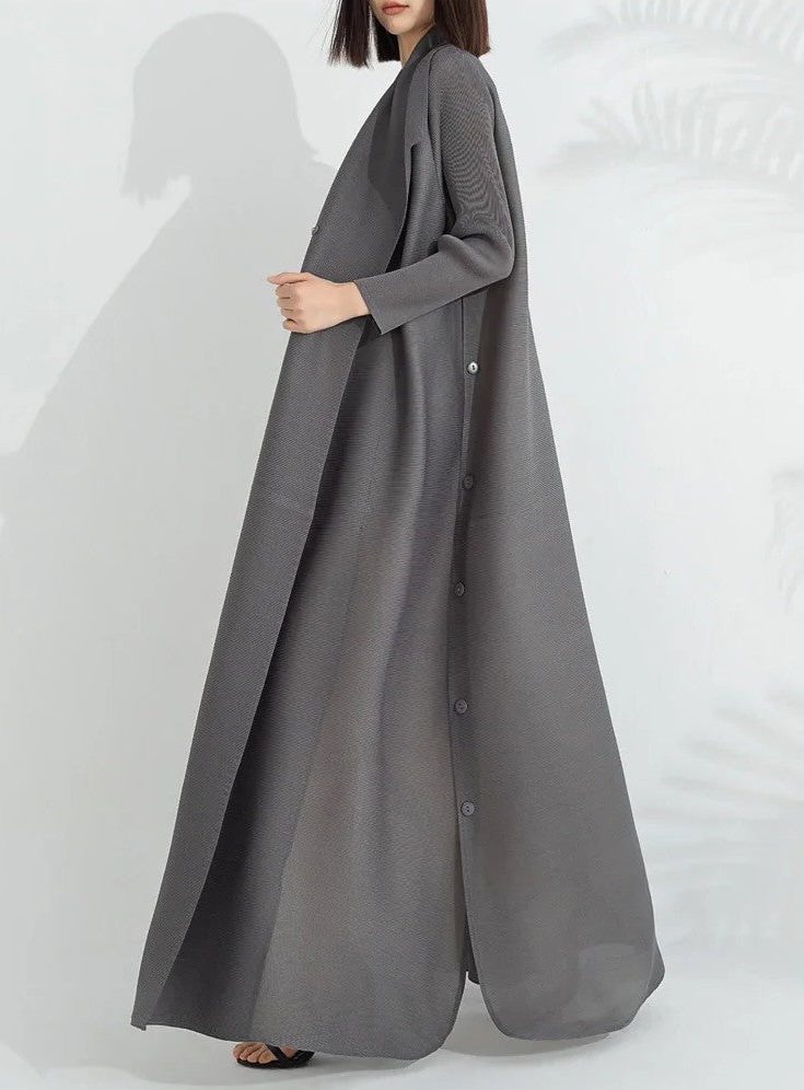 Anaelle | A-Line Wrap Maxi Dress with Long Sleeves for Women