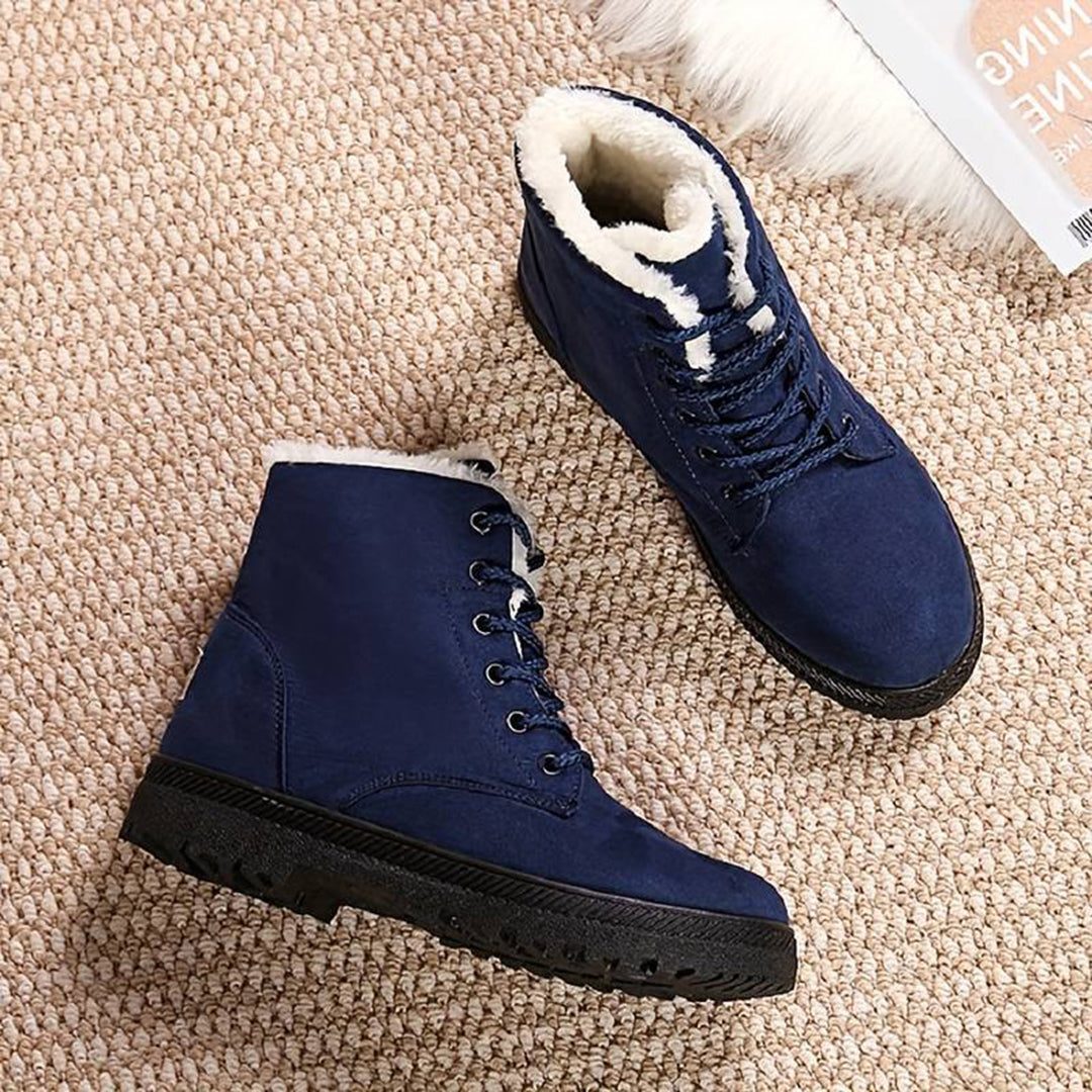 Anaïs | Fleece-Lined Lace-Up Ankle Boots for Women