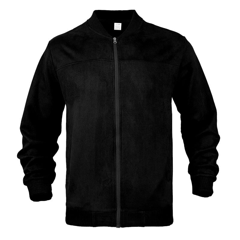 Andre - Men's Suede Look Bomber Jacket