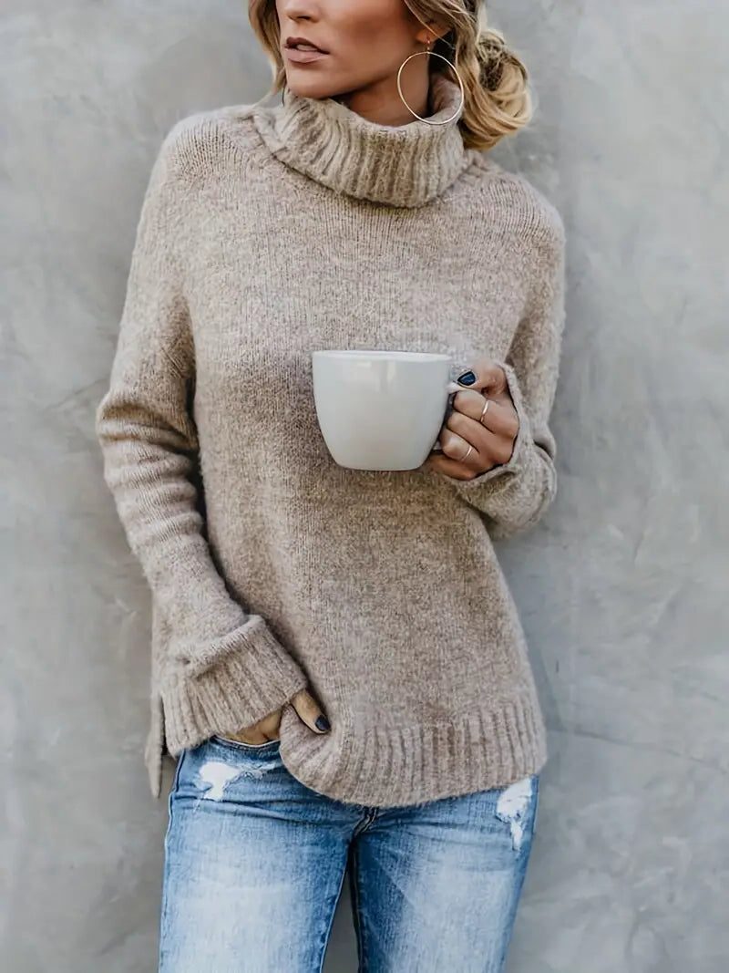Aneta | Oversized Turtleneck Sweater with Long Sleeves for Women