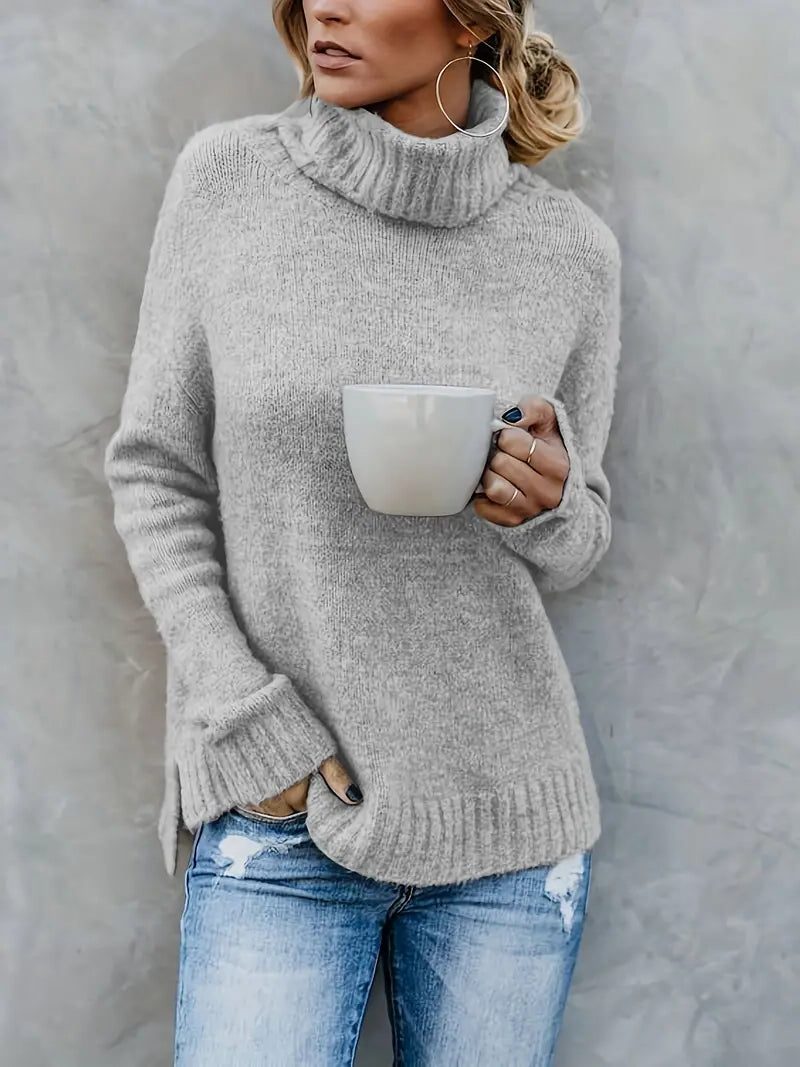 Aneta | Oversized Turtleneck Sweater with Long Sleeves for Women