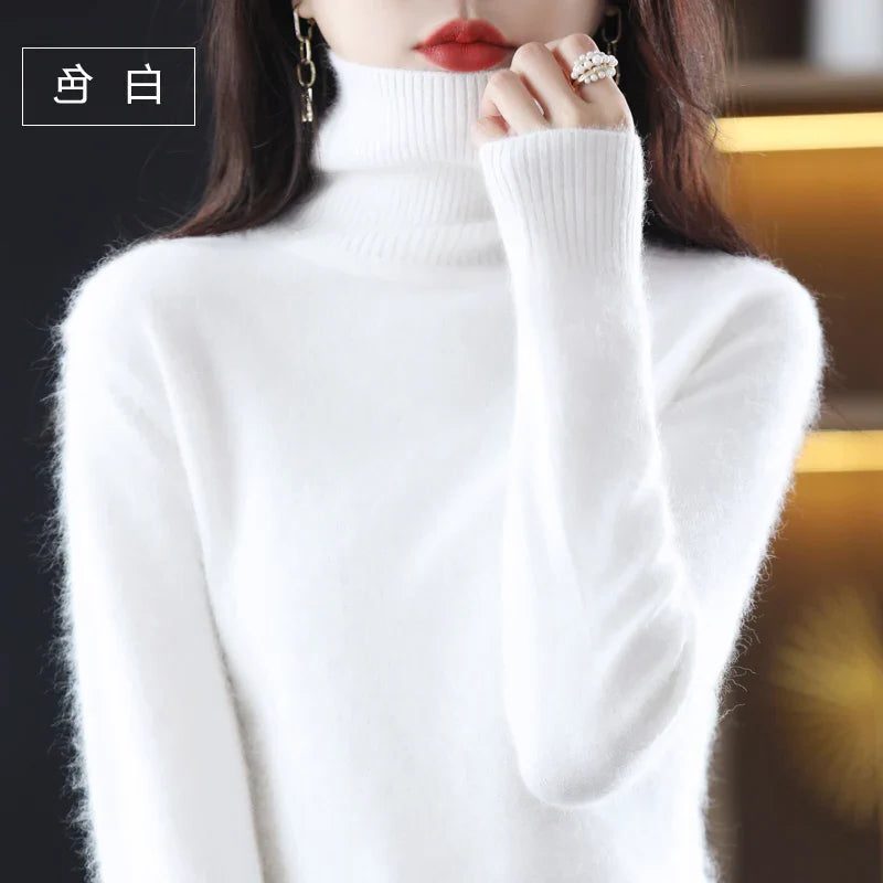 Anneliese | Ribbed Knit Turtleneck Sweater with Long Sleeves for Women