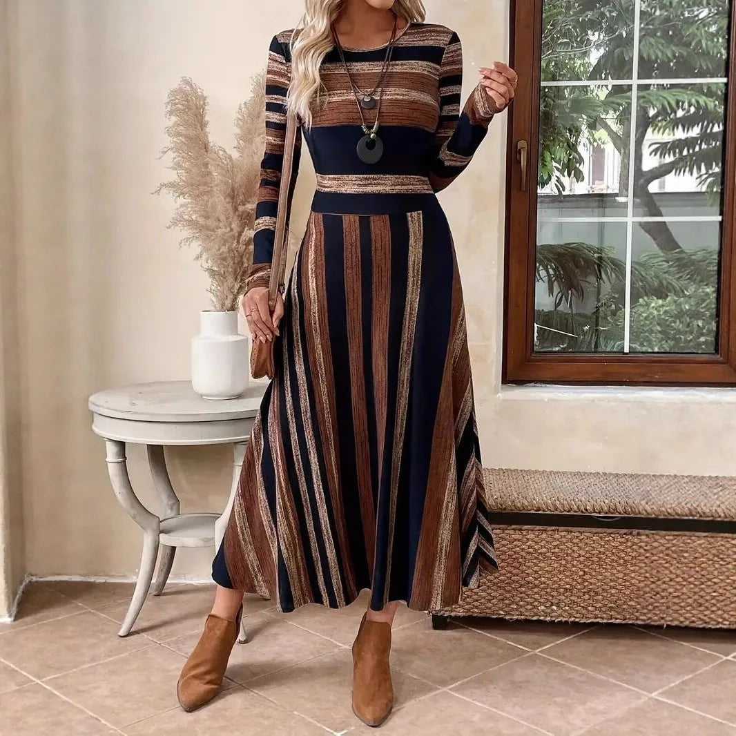 Anoushka | Women's Elegant Fall Midi Dress