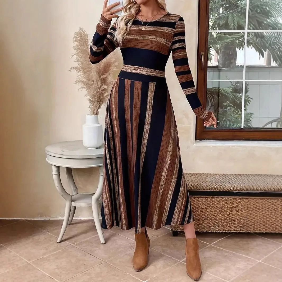 Anoushka | Women's Elegant Fall Midi Dress