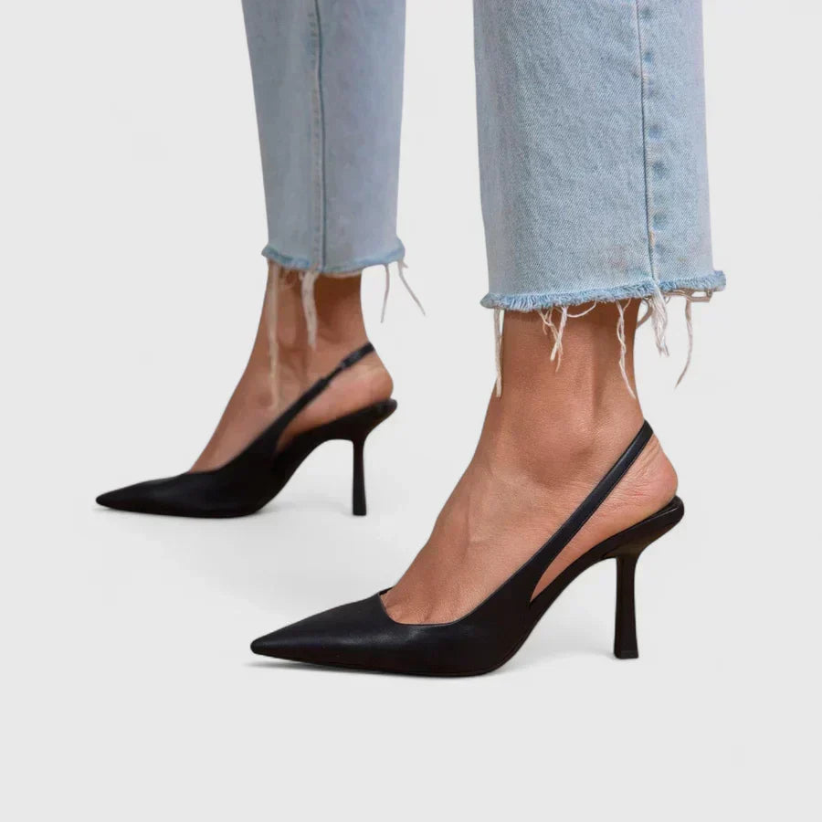Elizabeth | Comfortable Women's Suede-Effect and Leather-Like Look Pumps