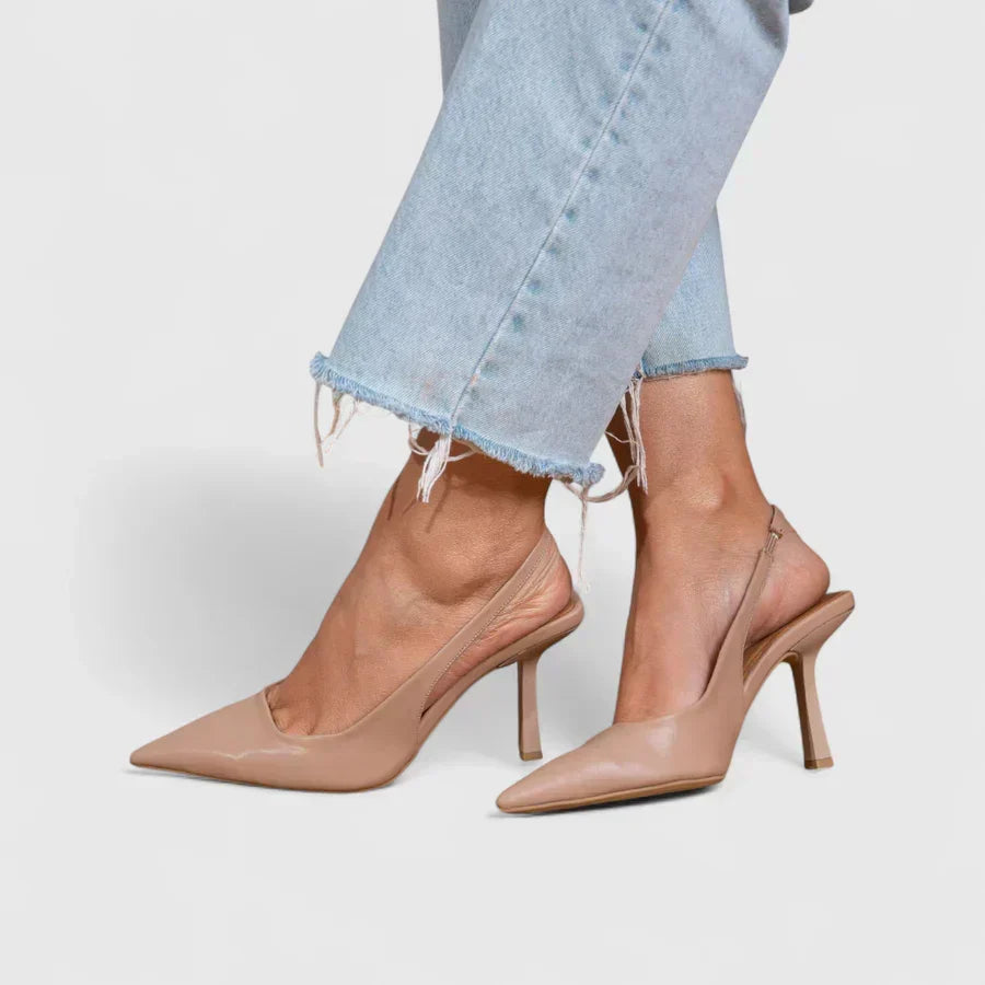 Elizabeth | Comfortable Women's Suede-Effect and Leather-Like Look Pumps