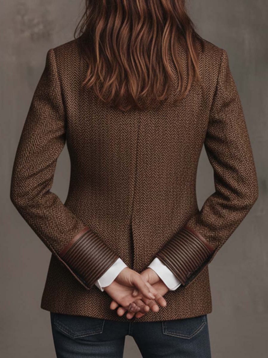 Ardith | Structured Wool Blazer with Lapel Collar for Women