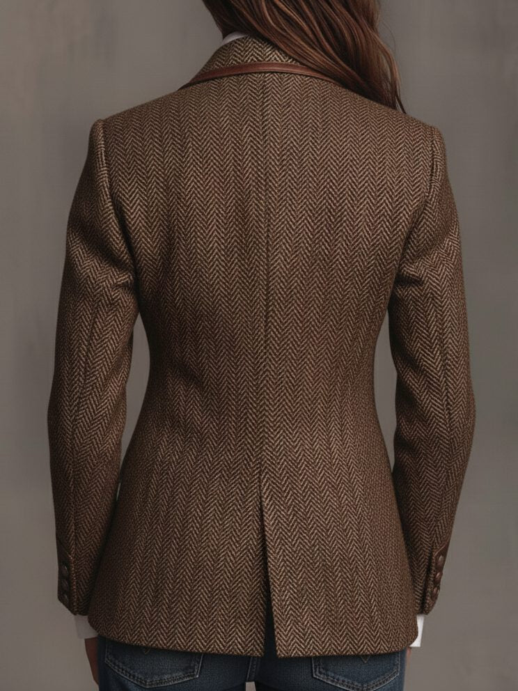 Ardith | Structured Wool Blazer with Lapel Collar for Women
