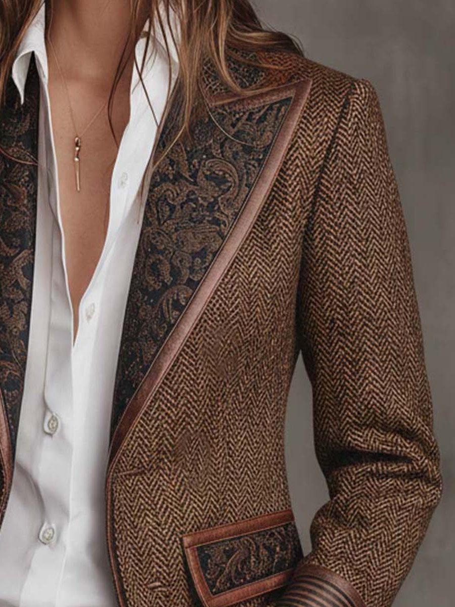 Ardith | Structured Wool Blazer with Lapel Collar for Women