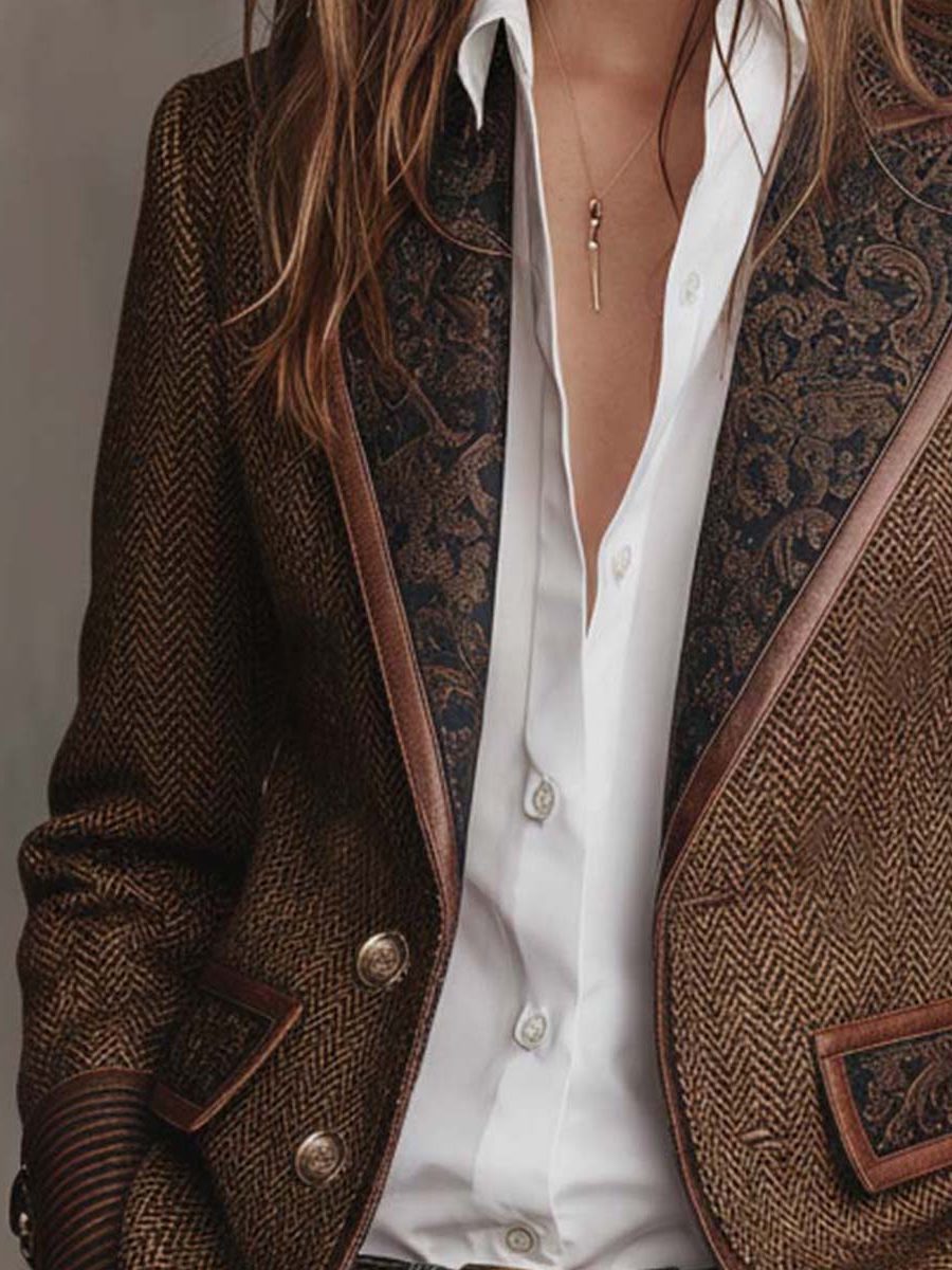 Ardith | Structured Wool Blazer with Lapel Collar for Women