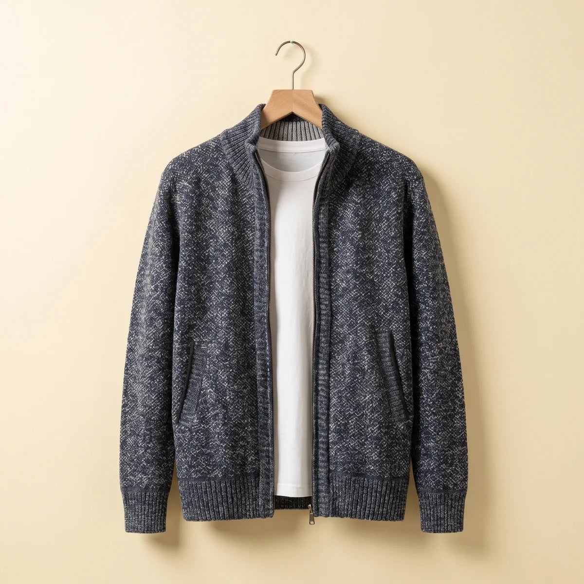 Ashby Fleece Lined Knit Zip Jacket