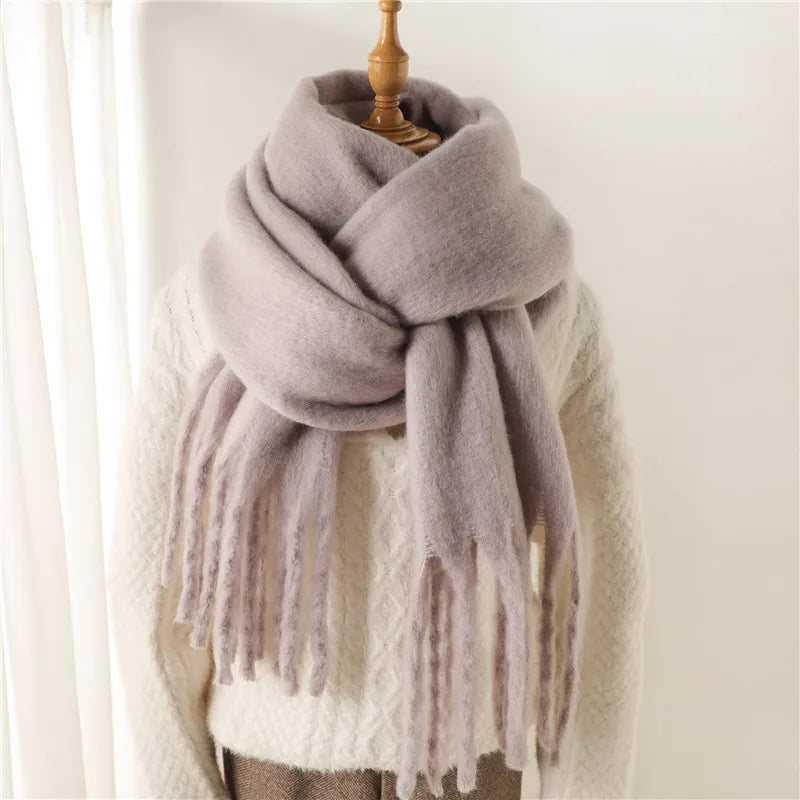 Ashley | Women's Oversized Wool Blend Cozy Scarve