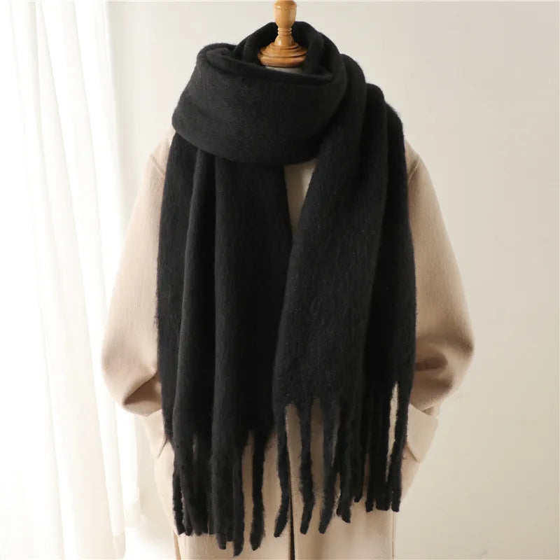 Ashley | Women's Oversized Wool Blend Cozy Scarve