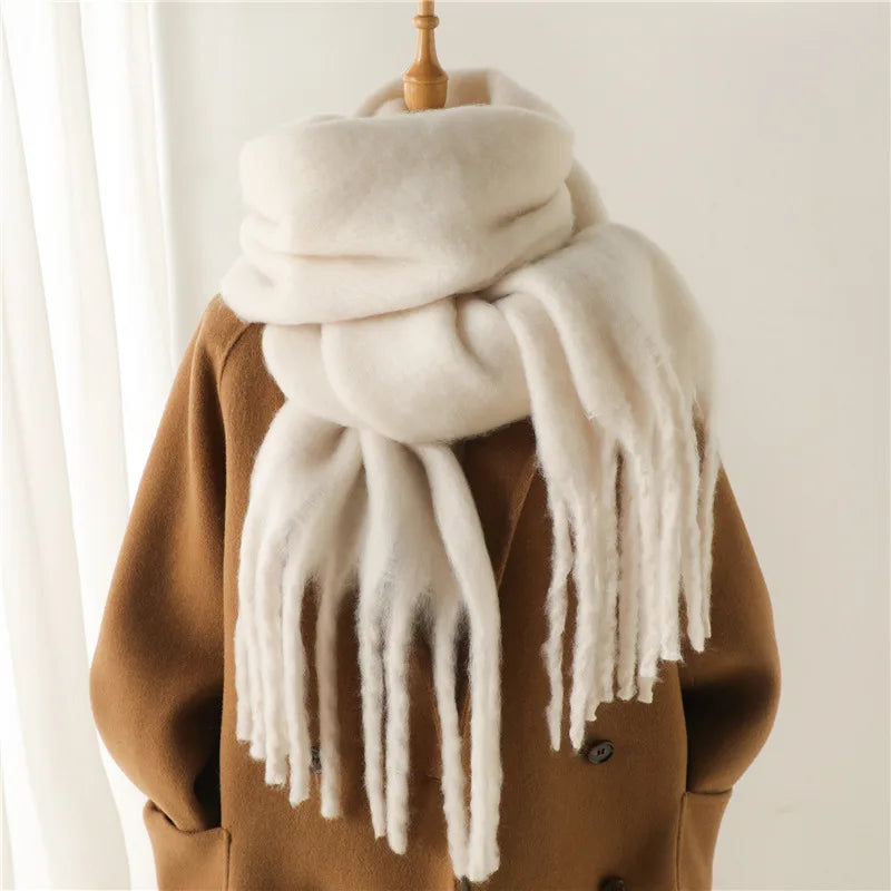 Ashley | Women's Oversized Wool Blend Cozy Scarve