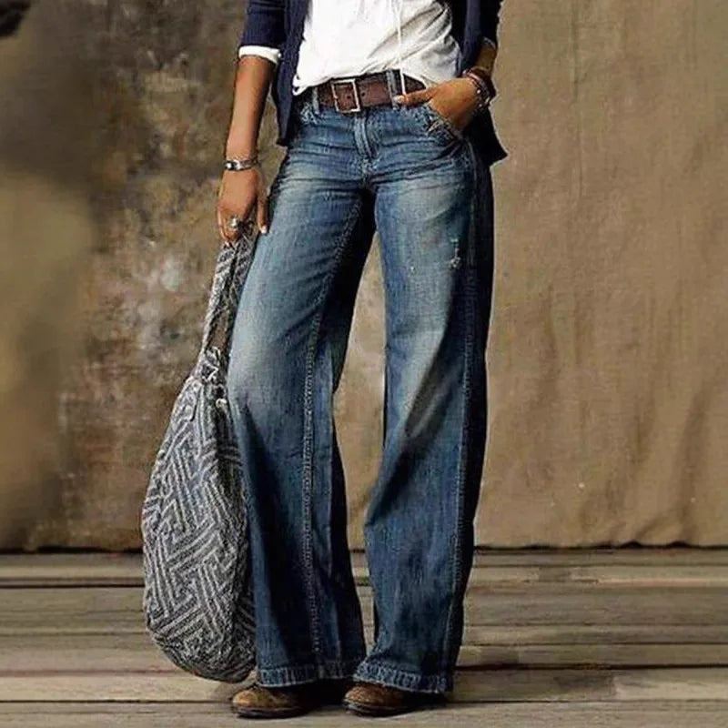 Asia | Women's Wide Leg Flare Jeans