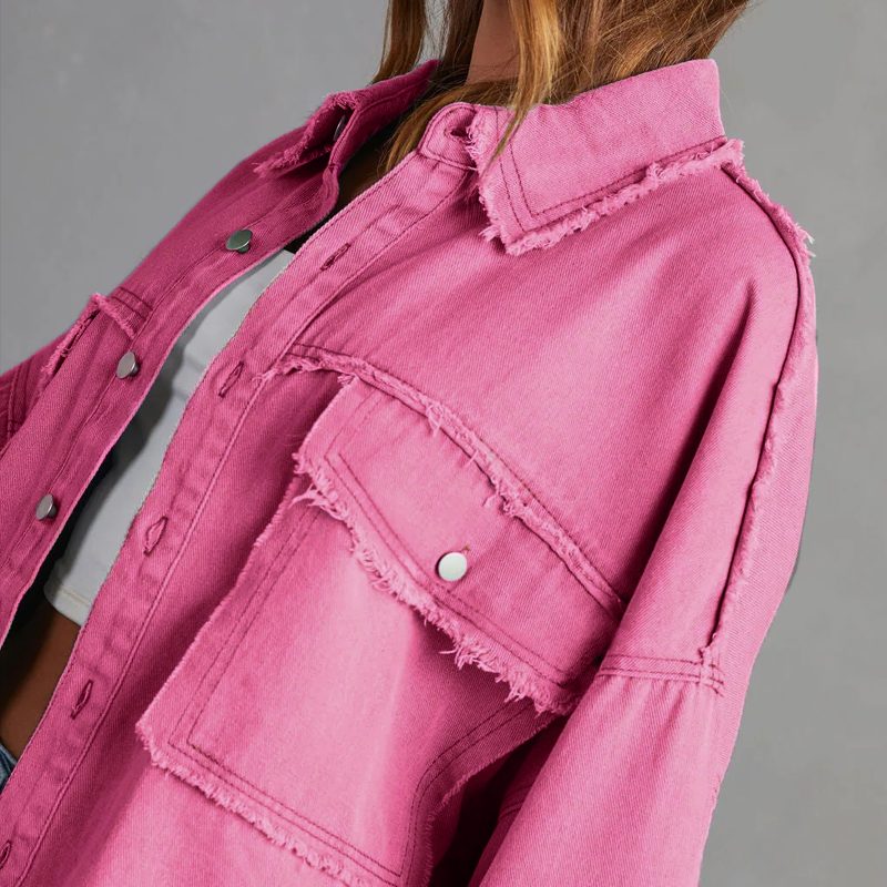 Atlanta | Oversized Button-Down Denim Jacket for Women