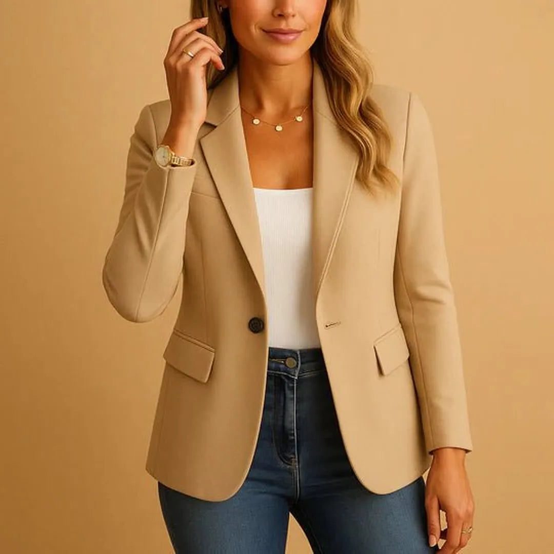 Aubrey | Single-Breasted Longline Blazer for Women