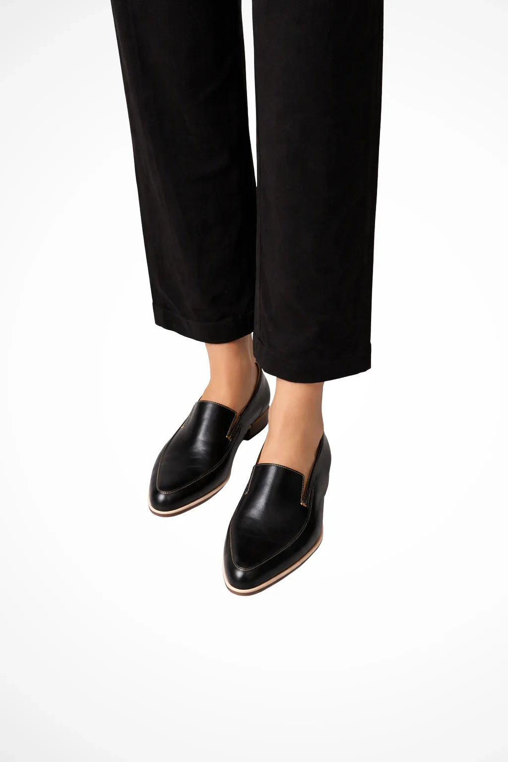 Ava | Women's Almond Pointed Toe Slip On Loafer Shoes