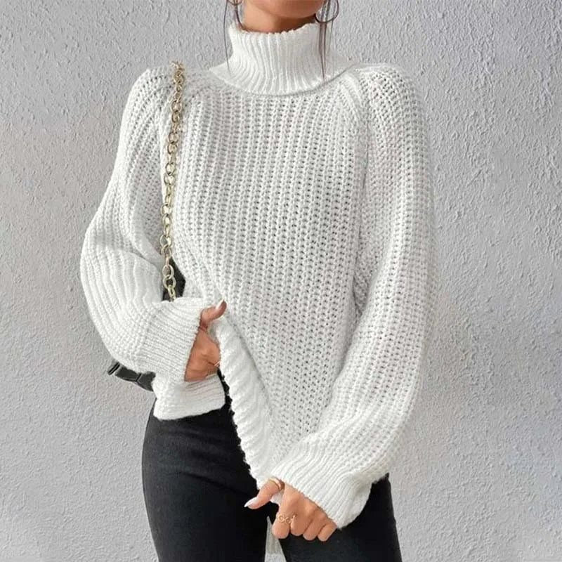 Avery | Ribbed Knit Turtleneck Sweater for Women
