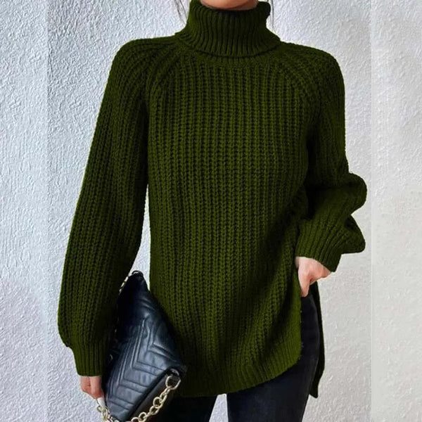 Avery | Ribbed Knit Turtleneck Sweater for Women