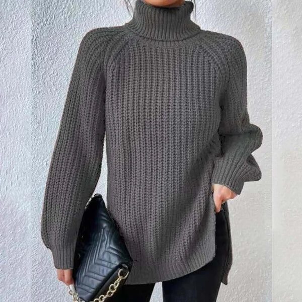 Avery | Ribbed Knit Turtleneck Sweater for Women