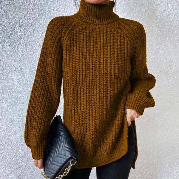 Avery | Ribbed Knit Turtleneck Sweater for Women