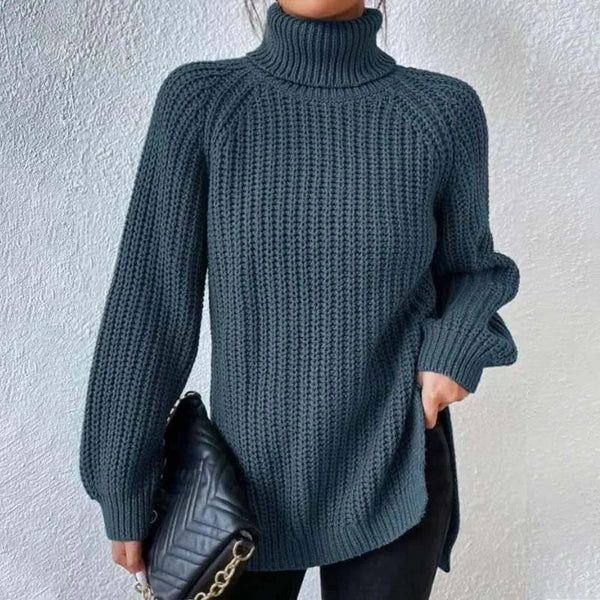Avery | Ribbed Knit Turtleneck Sweater for Women