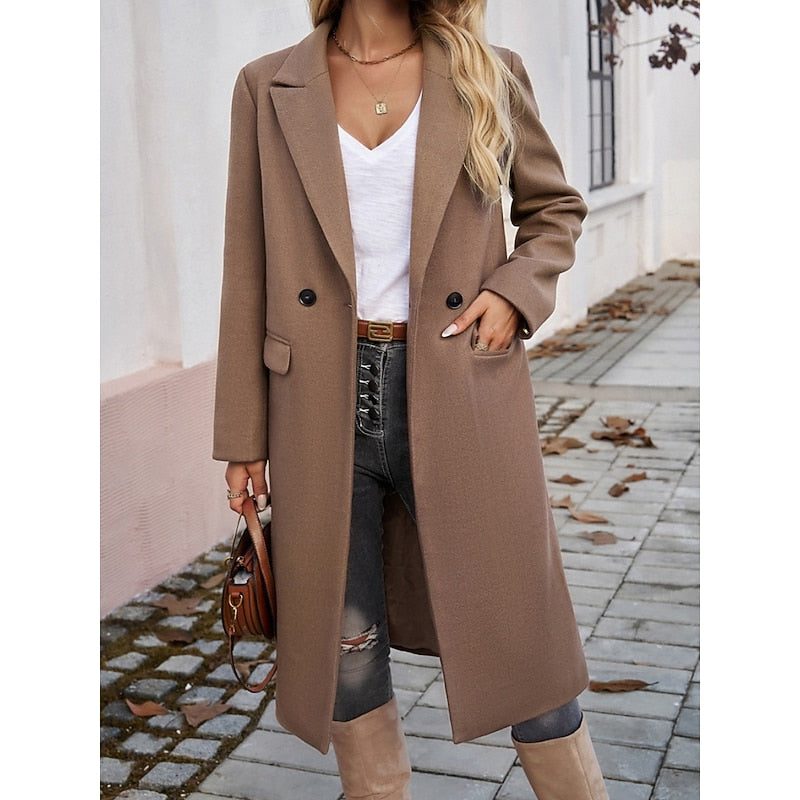 Aviva | Wool Long Coat for Women