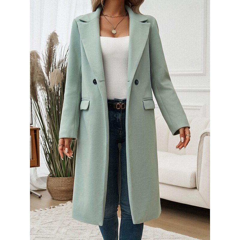 Aviva | Wool Long Coat for Women