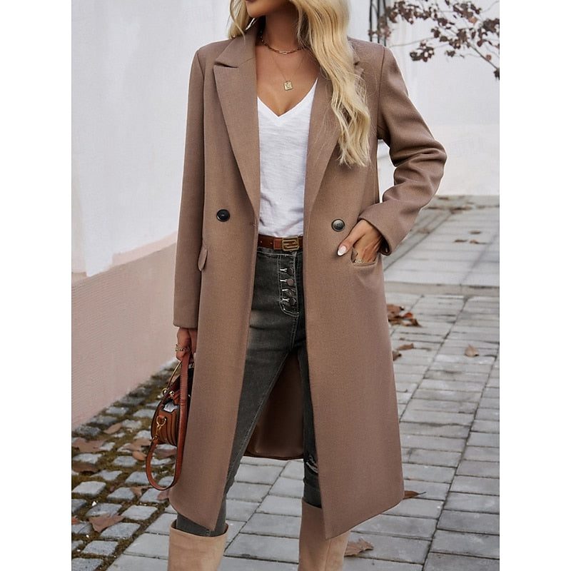 Aviva | Wool Long Coat for Women
