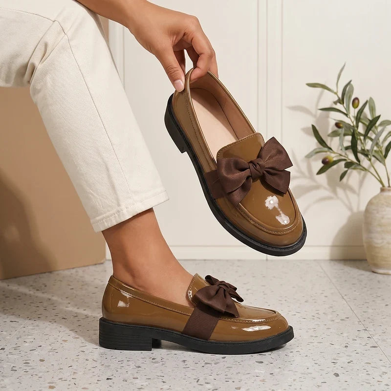 Franca Patent Bow Loafers