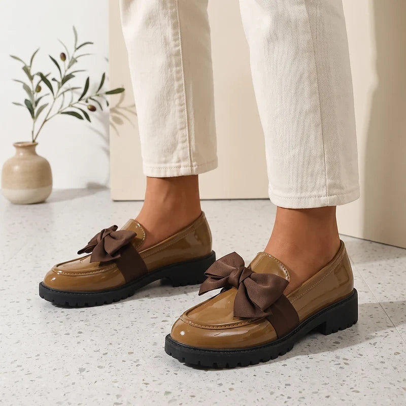 Franca Patent Bow Loafers