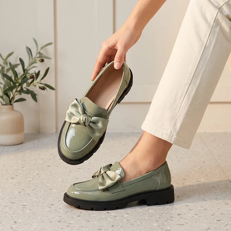 Franca Patent Bow Loafers