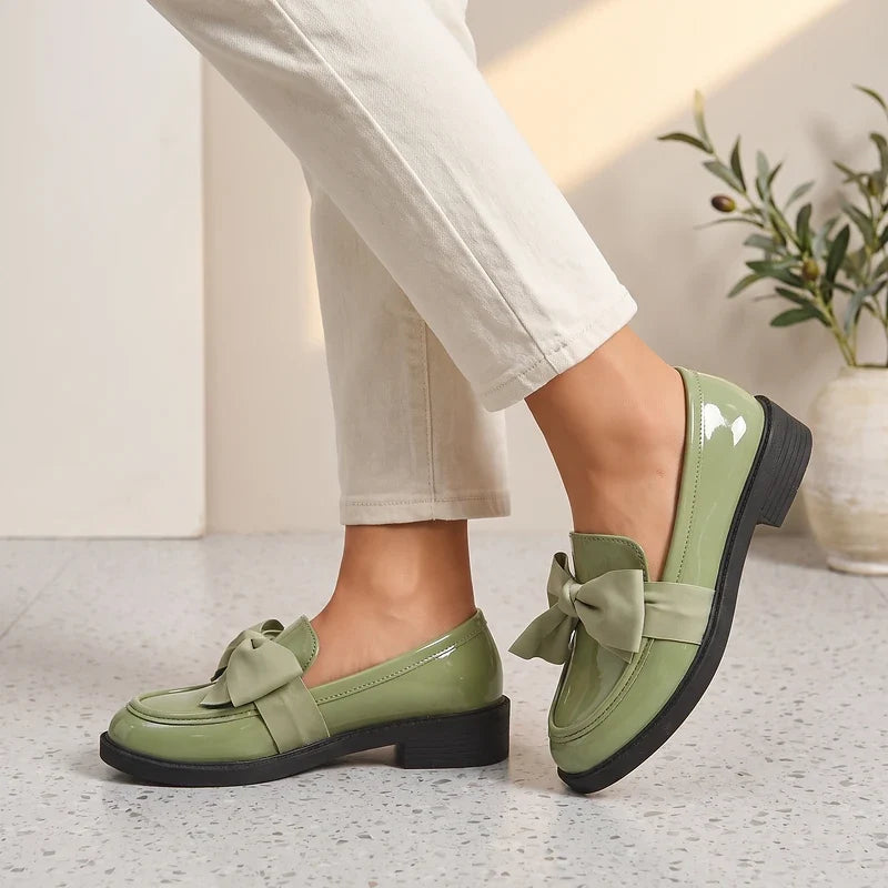 Franca Patent Bow Loafers