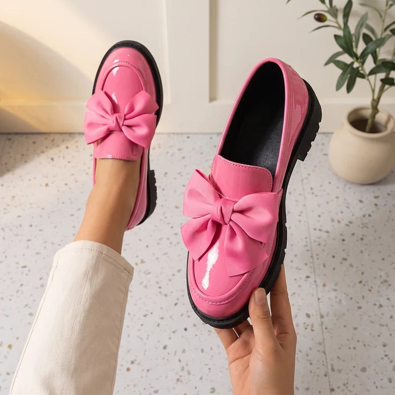 Franca Patent Bow Loafers
