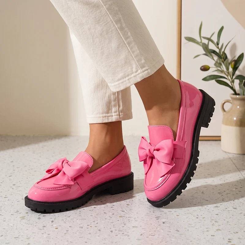 Franca Patent Bow Loafers