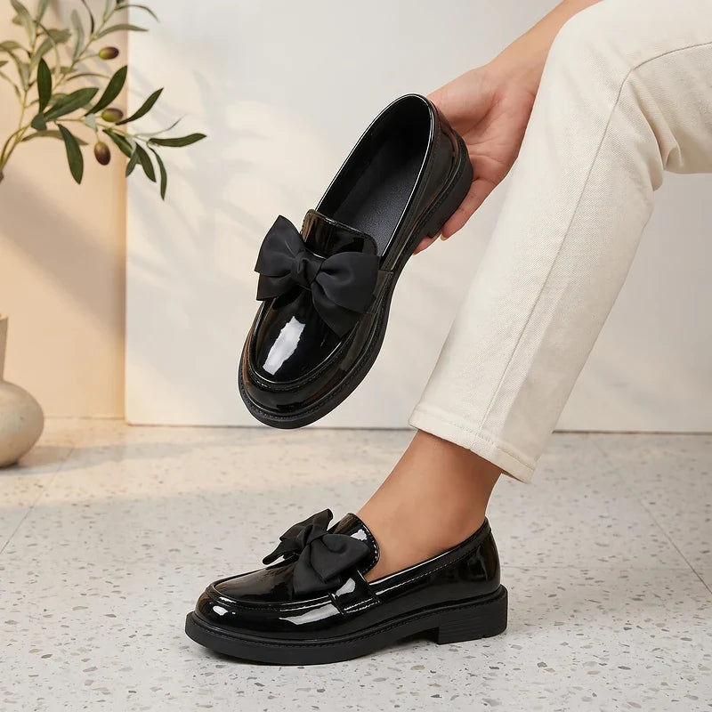 Franca Patent Bow Loafers